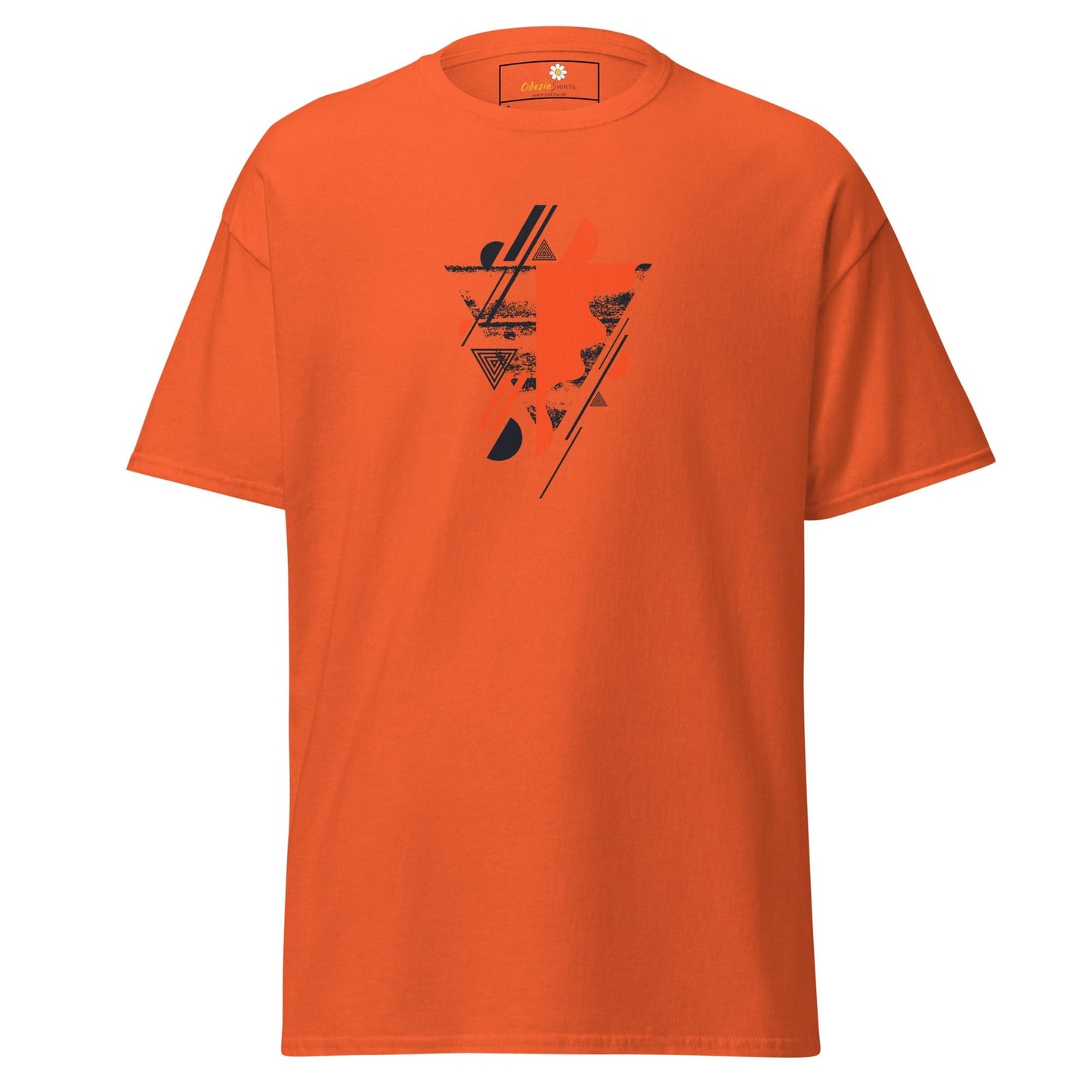 Unisex classic t-shirt - ABSTRACT SHAPES AND COLORS - REGULAR - Orange / S