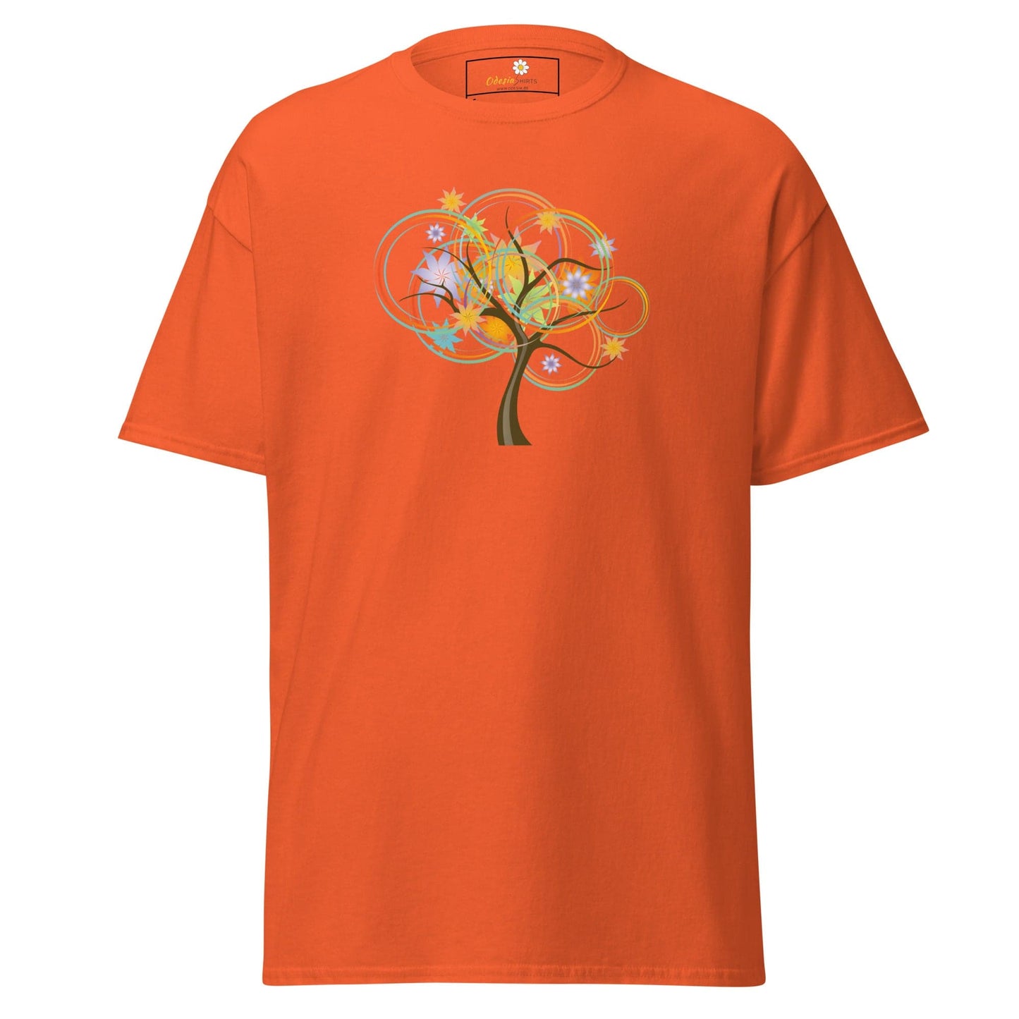 Unisex classic t-shirt - NATURE LIFE TREE - REGULAR - Orange / S