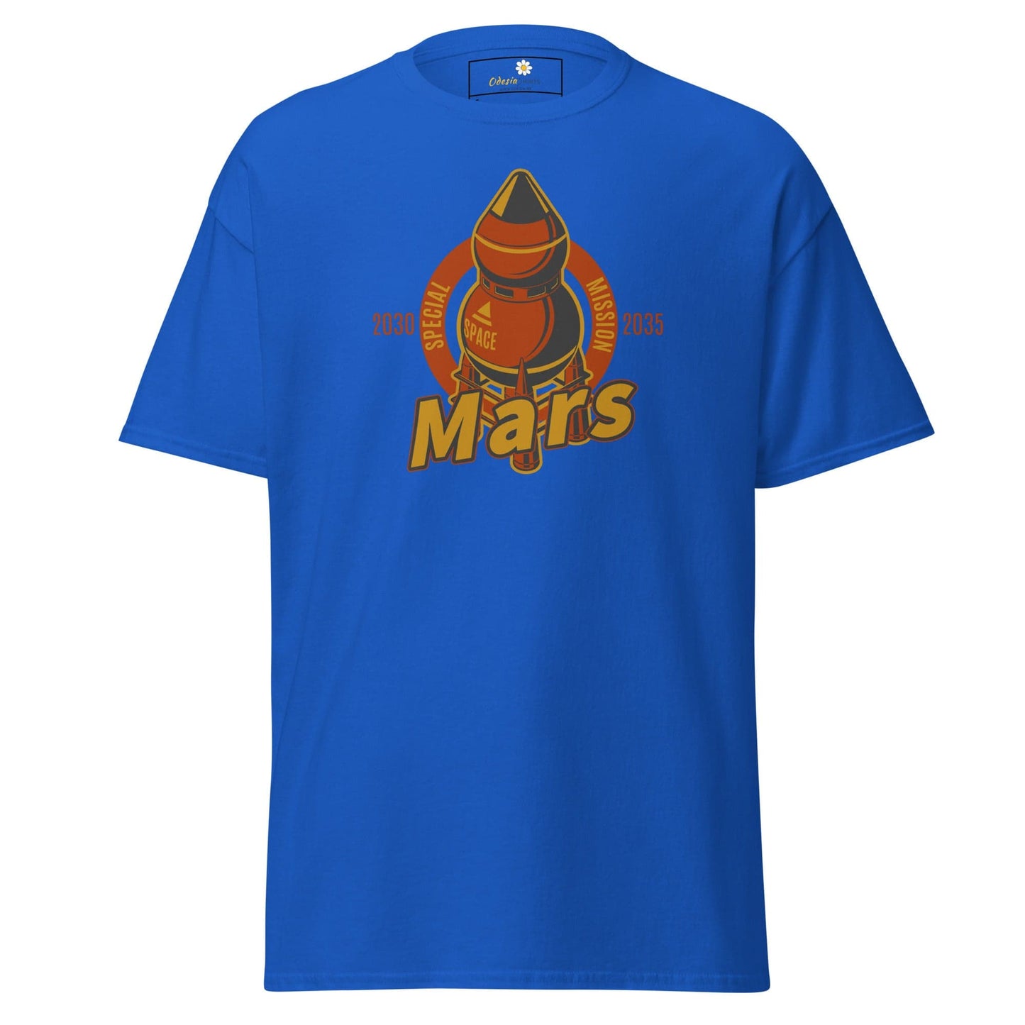 Unisex classic t-shirt - SPACE MARS TRAVEL - REGULAR - Royal / S