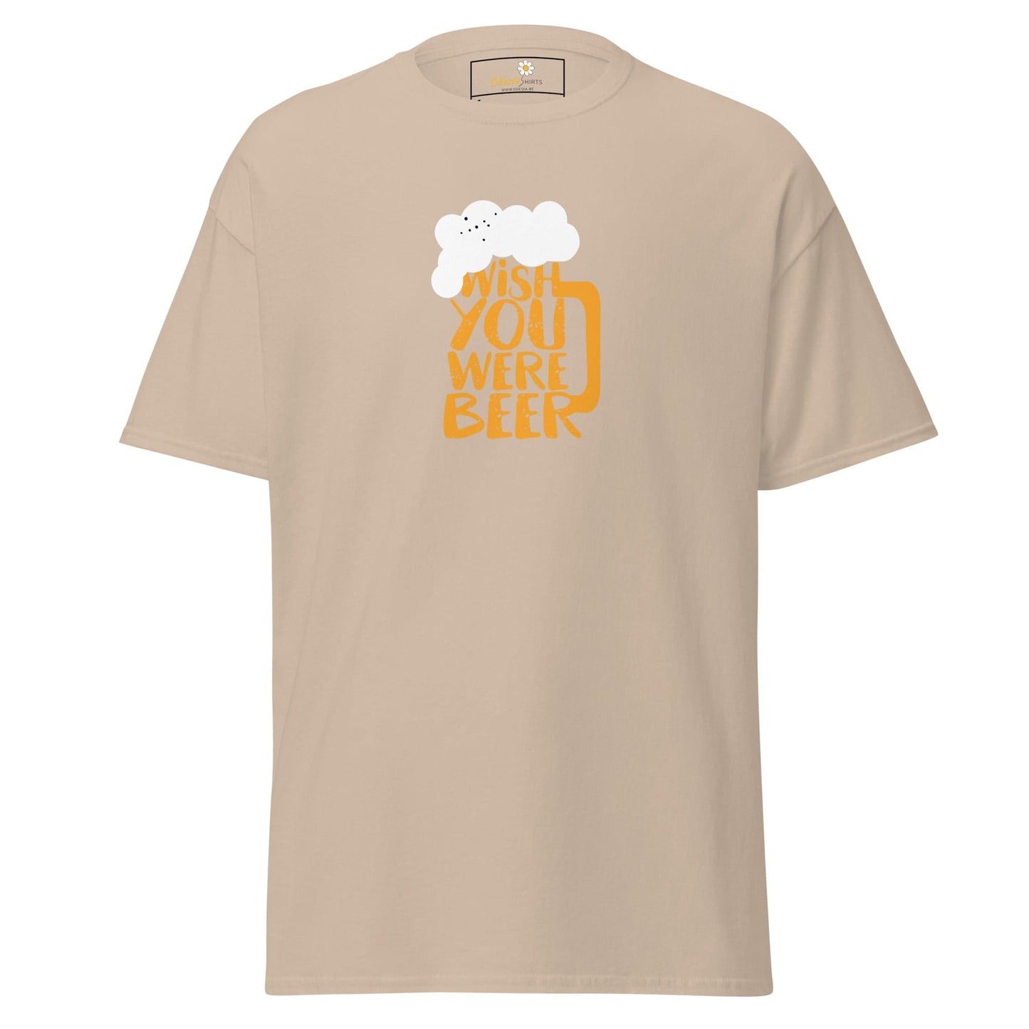 Unisex classic t-shirt - FUN WISH YOU WERE BEER - REGULAR - Sand / S