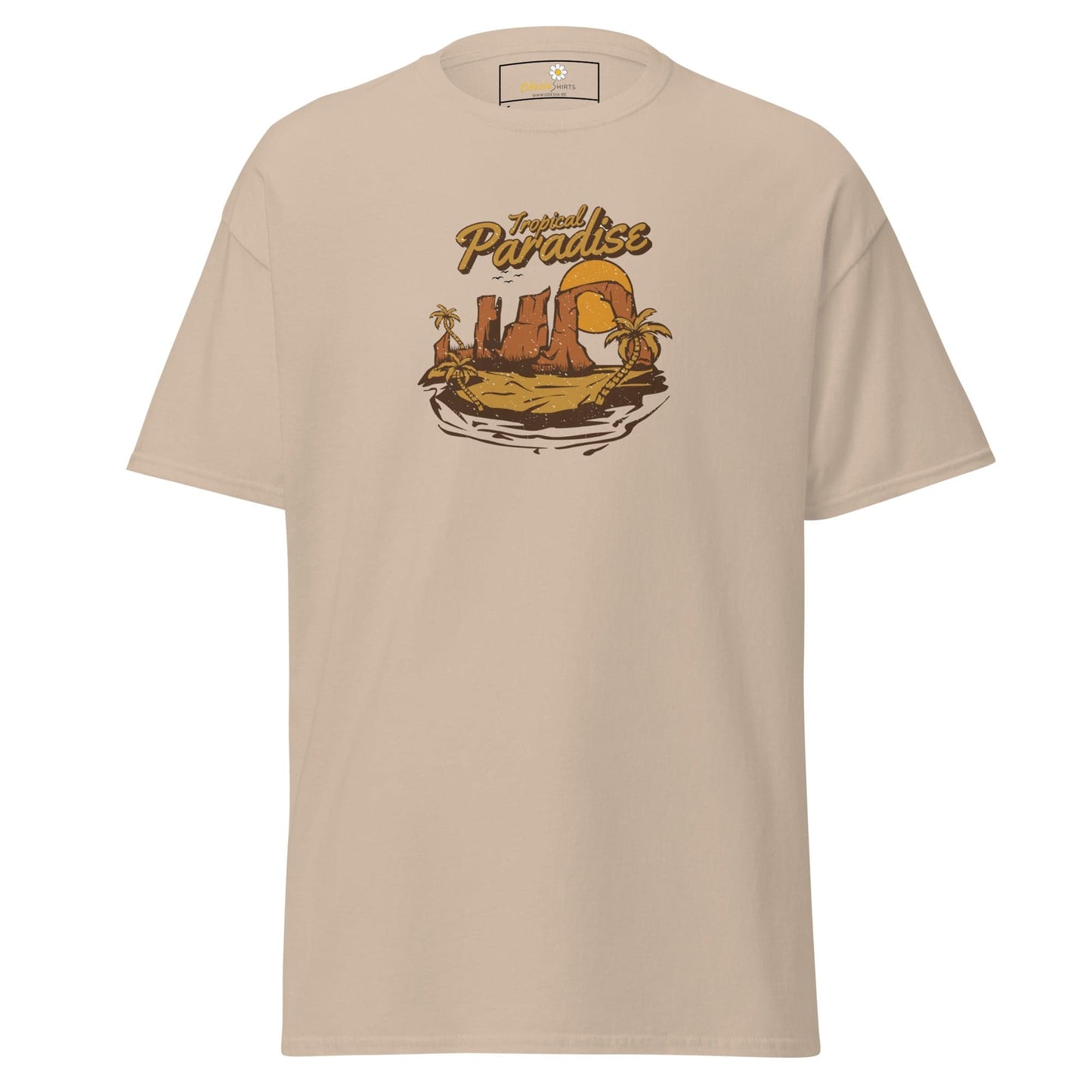 Unisex classic t-shirt - SUMMER TROPICAL PARADISE - REGULAR - Sand / S