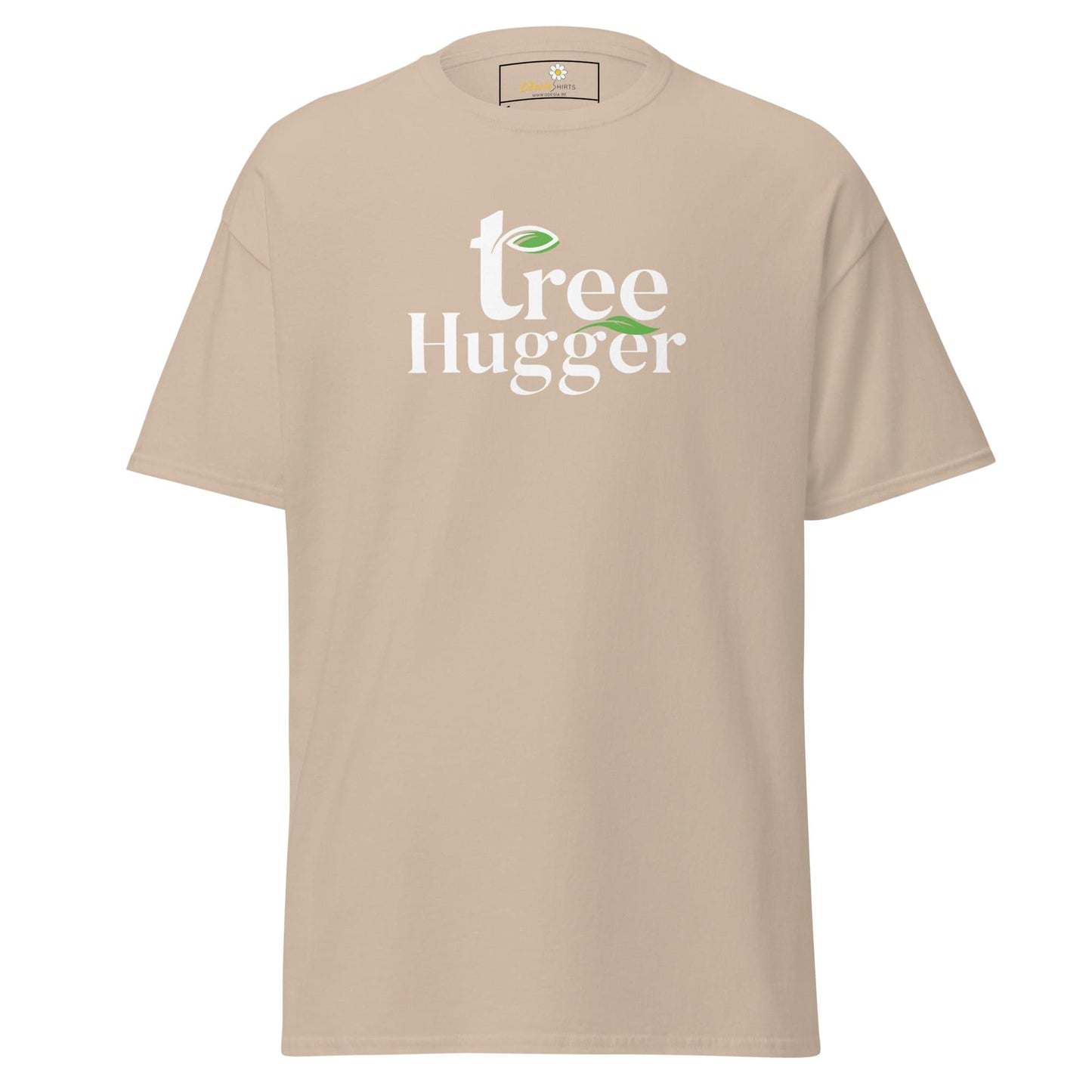 Unisex classic t-shirt - ECOLOGY TREE HUGGER - REGULAR - Sand / S