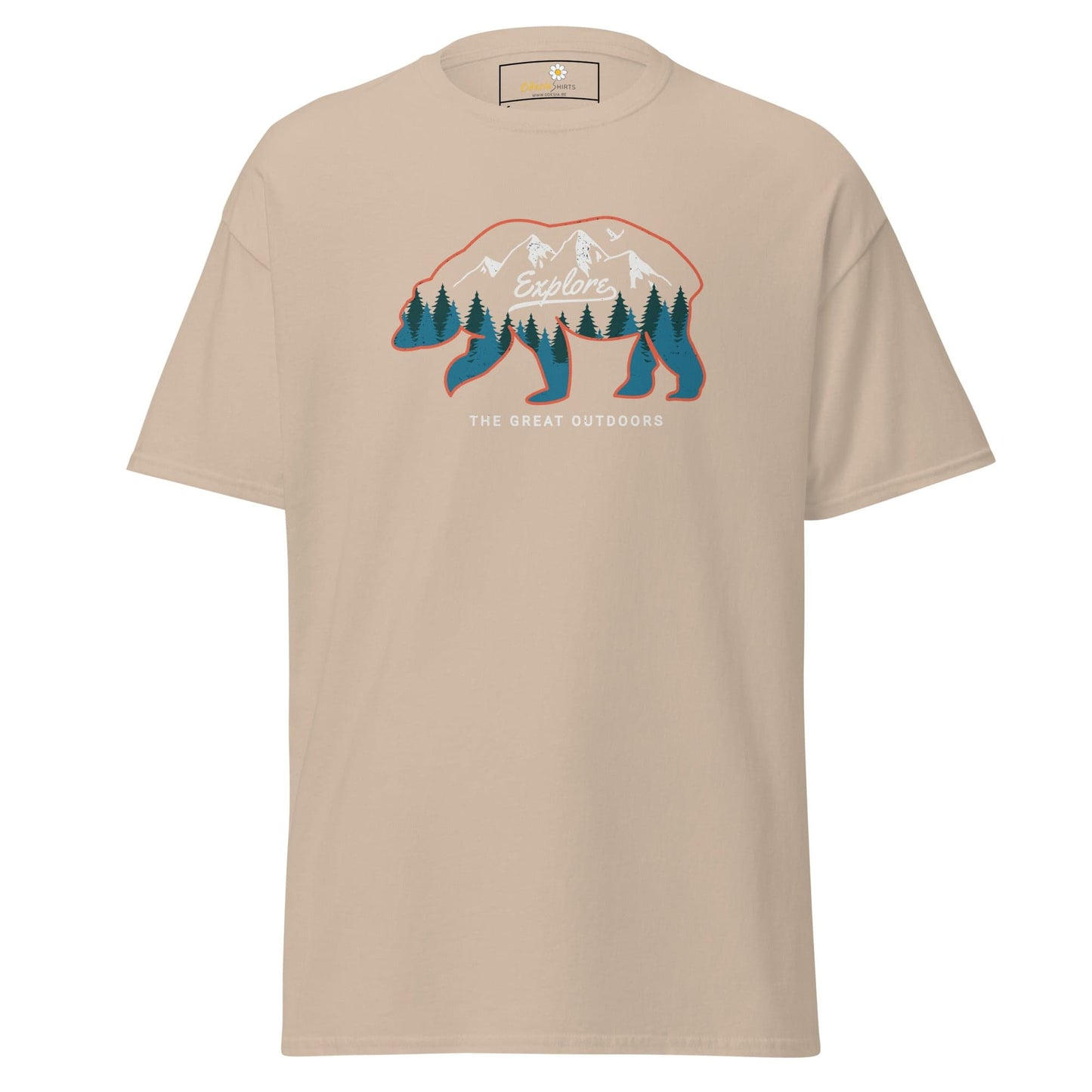 Unisex classic t-shirt ADVENTURE GREAT OUTDOORS - REGULAR - Sand / S