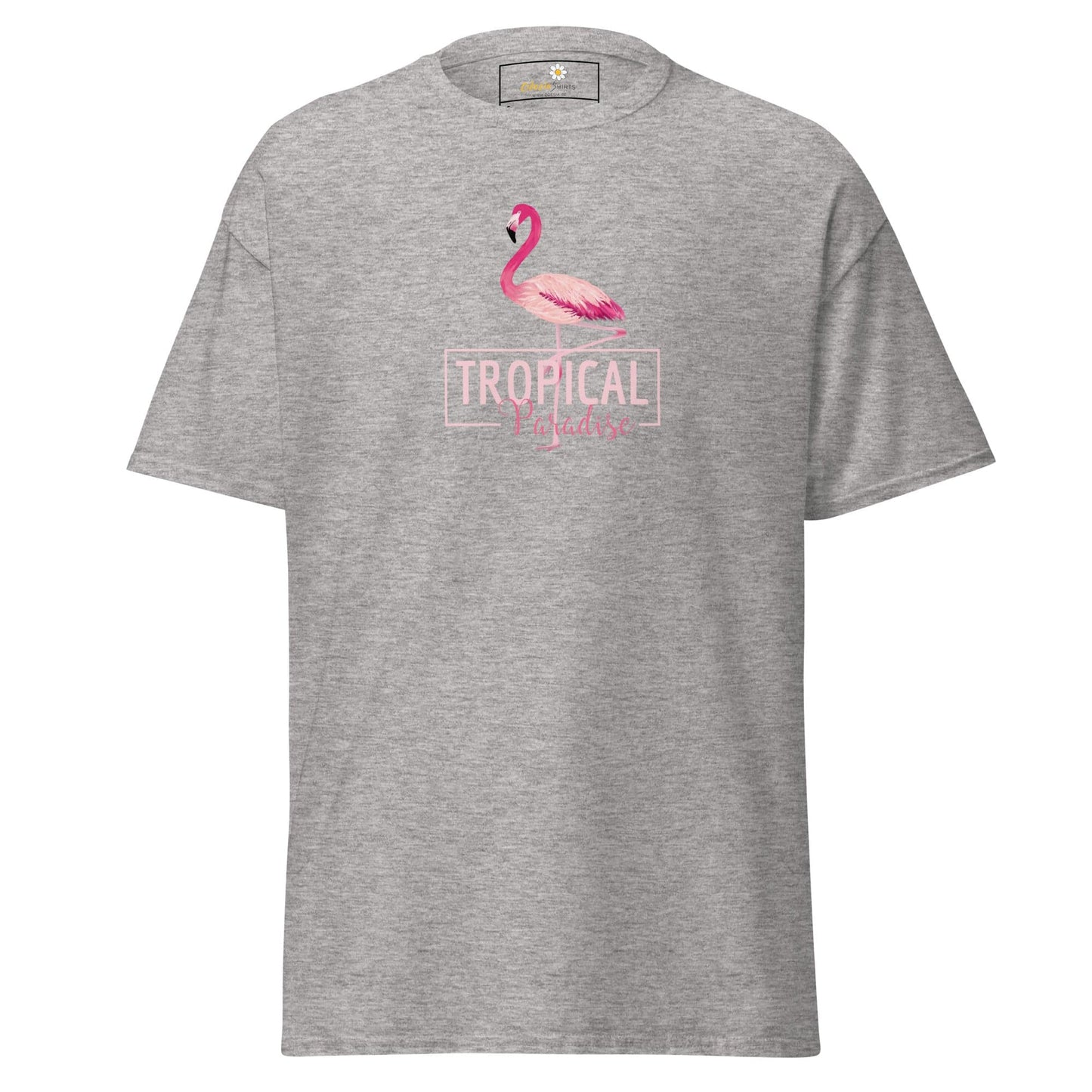 Unisex classic t-shirt - WILD LIFE PARADISE FLAMINGO - REGULAR - Sport Grey / S