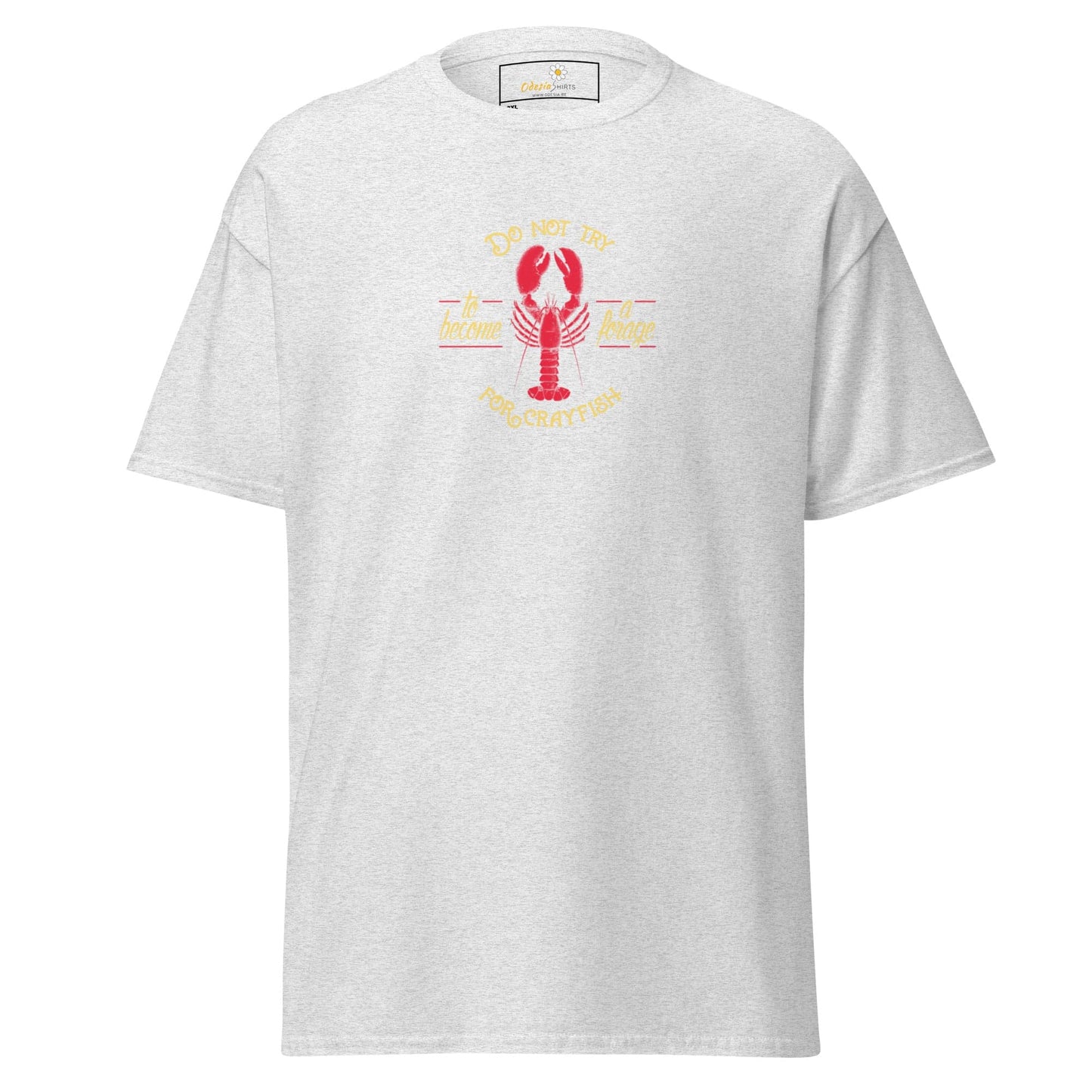 White T-shirt with lobster graphic from T-SHIRT DESIGN TEE for Men and Women in 2XL to 5XL