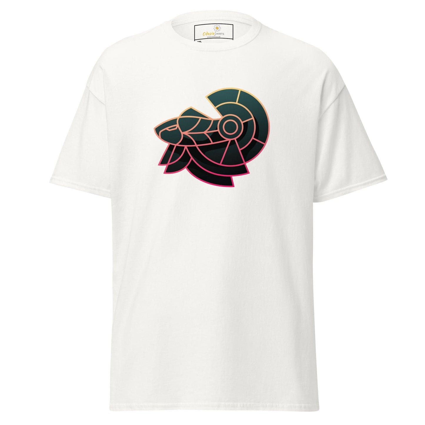 White T-shirt with RAM design available in Men and Women sizes from 2XL to 5XL